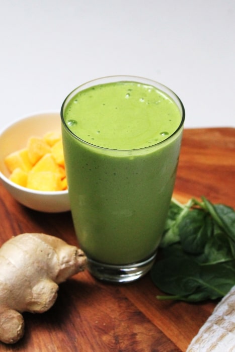 mango ginger spinach smoothie recipe