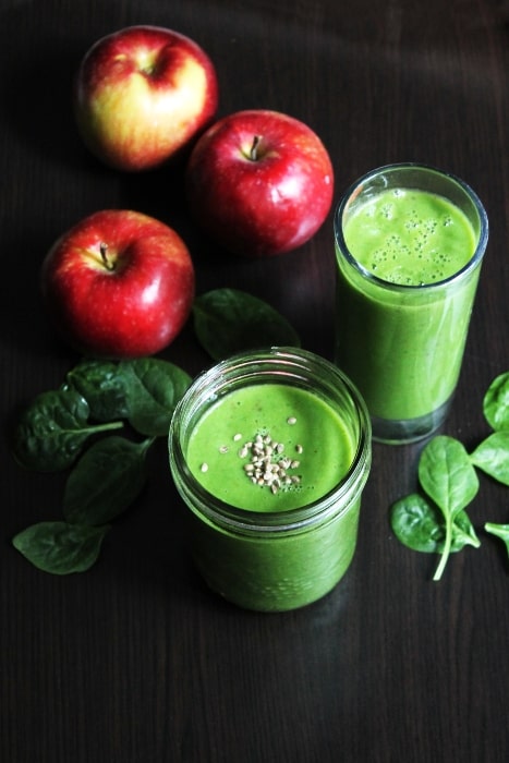 spinach apple banana smoothie