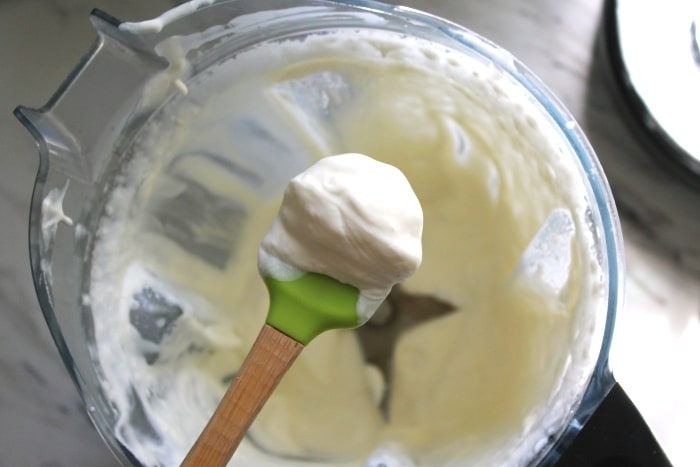 whipped cream in blender
